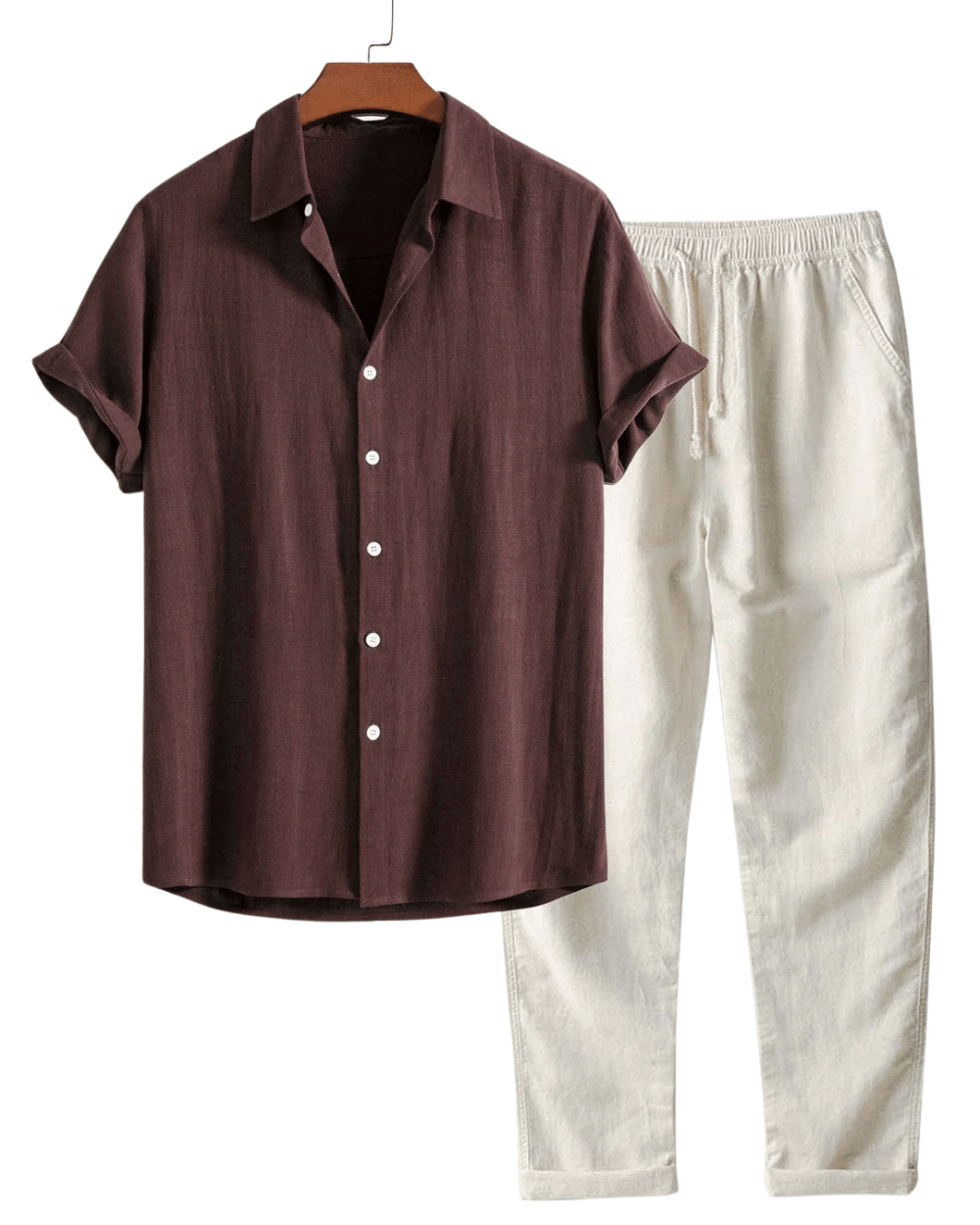 Lichte Linnen Outfit