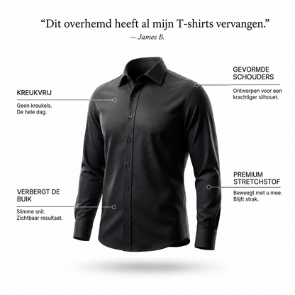 Voordelen van het Voss Alden Glatt strijkvrije overhemd