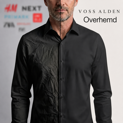 Voor en na: Voss Alden Glatt strijkvrij overhemd