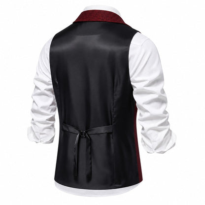 Bregenz-gilet karmijnrood – rugpand