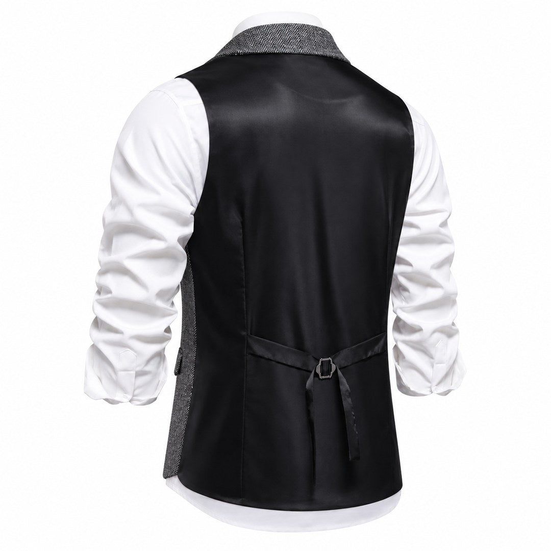 Bregenz-gilet antracietgrijs – rugpand