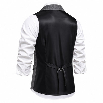 Bregenz-gilet antracietgrijs – rugpand
