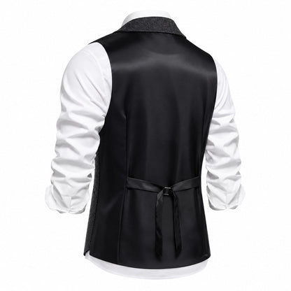 Bregenz-gilet middernachtzwart – rugpand