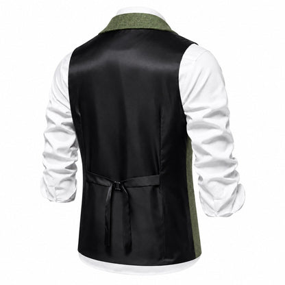 Bregenz-gilet olijfgroen – rugpand